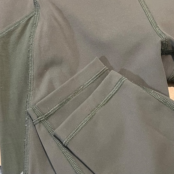 Lululemon Miles Ahead Mesh Yoga Workout Tight - Women's Size 6 - Green - Picture 11 of 11